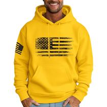 Moletom com capuz MLYYJCKG, moderno e grande, de lã, para homens, amarelo Moletom com capuz MLYYJCKG, moderno e grande, de lã, para homens, amarelo