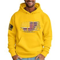 Moletom com capuz MLYYJCKG, moderno e grande, de lã, para homens, amarelo Moletom com capuz MLYYJCKG, moderno e grande, de lã, para homens, amarelo