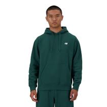 Moletom com capuz New Balance Sport Essentials para homens verde XS