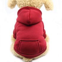 Moletom com capuz para cães de inverno Jecikelon com bolsos para cães pequenos