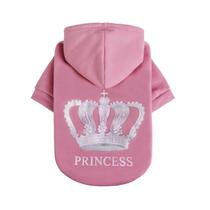 Moletom com capuz para cães e gatos EXPAWLORER Princess Pink