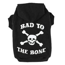 Moletom com capuz para cães EXPAWLORER Bad to The Bone para cães de médio e grande porte Moletom com capuz para cães EXPAWLORER Bad to The Bone para cães de médio e grande porte