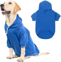 Moletom com capuz para cães KOOLTAIL Basic macio e quente para cães GG, azul