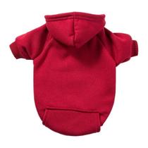 Moletom com Capuz para Cão Pequeno Porte Vinho PP n.0
