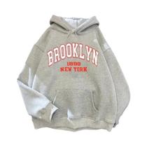 Moletom Com Capuz Para Crianças E Mulheres Com Estampa De Letras Brooklyn, Moda Hip Hop, Roupas De