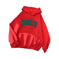 Moletom Com Capuz Para Crianças E Mulheres Com Estampa De Letras Brooklyn, Moda Hip Hop, Roupas De
