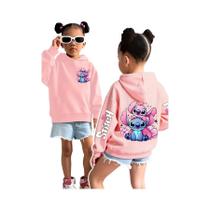 Moletom Com Capuz Para Meninas Disney Stitch Angel Monster Com Bolso, Estilo Cartoon Y2K