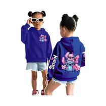 Moletom Com Capuz Para Meninas Disney Stitch Angel Monster Com Bolso, Estilo Cartoon Y2K
