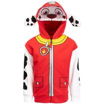 Moletom com capuz Paw Patrol Marshall Cosplay com zíper para meninos 2T