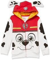 Moletom com capuz Paw Patrol Marshall Costume para meninos 5Y