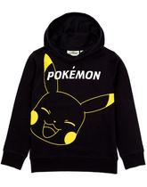 Moletom com capuz Pokémon Pikachu Boys Kids preto 9-10 anos