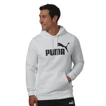 Moletom com capuz PUMA Essentials com logotipo grande de lã para homens Moletom com capuz PUMA Essentials com logotipo grande de lã para homens