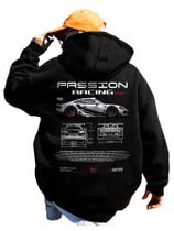 Moletom com capuz RoseSeek masculino com estampa de carro vintage preto XXL Moletom com capuz RoseSeek masculino com estampa de carro vintage preto XXL