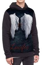 Moletom Com Capuz Serie Lucifer Morningstar Ref:629 Moletom Com Capuz Serie Lucifer Morningstar Ref:629