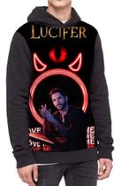 Moletom Com Capuz Serie Lucifer Morningstar Ref:633 Moletom Com Capuz Serie Lucifer Morningstar Ref:633