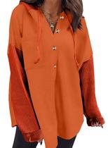 Moletom com capuz SHEWIN oversized para mulheres Gold Flame L Moletom com capuz SHEWIN oversized para mulheres Gold Flame L