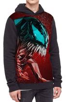 Moletom Com Capuz Spider-man Vilão Venom Full Print Ref:59