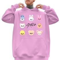 Moletom Com Capuz Stray Kids Chibli Integrantes Grupo Kpop