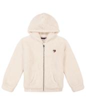 Moletom com capuz Tommy Hilfiger com zíper completo para meninas de 12 a 14 anos