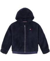 Moletom com capuz Tommy Hilfiger Girls Navy Minky 3T