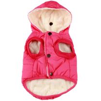 Moletom com capuz Vecomfy, forro de lã, extra quente, rosa de inverno, S