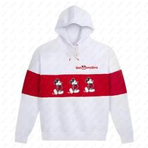 Moletom Com Capuz Vermelho Mickey Mouse Para Meninas E Mulheres, Suéter Casual Disney World