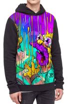 Moletom Com Capuz Vovô Simpson Psicodélico Simpsons Ref:660 Moletom Com Capuz Vovô Simpson Psicodélico Simpsons Ref:660