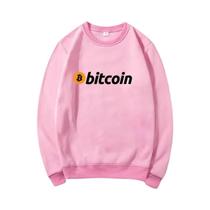 Moletom Com Estampa Bitcoin Masculino E Feminino, Confortável, Moderno, Estilo Streetwear.