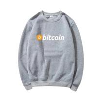 Moletom Com Estampa Bitcoin Masculino E Feminino, Confortável, Moderno, Estilo Streetwear.