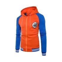 Moletom Com Zíper E Capuz Casual De Beisebol Com Símbolo Goku Kame Anime D-Dragons Para Cosplay