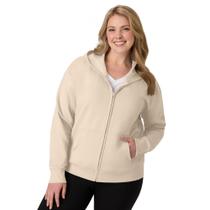 Moletom com Zíper JUST MY SIZE Plus Size em Fleece Moletom com Zíper JUST MY SIZE Plus Size em Fleece