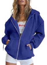Moletom com Zíper PRETTYGARDEN 2025 Azul Royal G