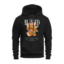 Moletom Confortável Algodão Premium Estampado Unissex Blessed Urso