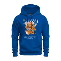 Moletom Confortável Algodão Premium Estampado Unissex Blessed Urso