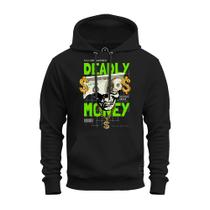Moletom Confortável Algodão Premium Estampado Unissex Deadly Money