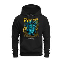 Moletom Confortável Algodão Premium Estampado Unissex Estatua Freddy