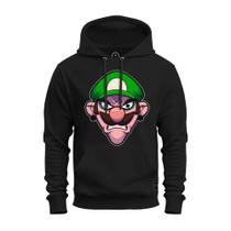 Moletom Confortável Premium Blusa De Frio Algodão Canguru Bigode Verde