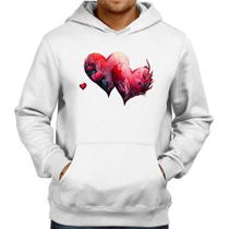 Moletom Corações Flores - Foca na Moda