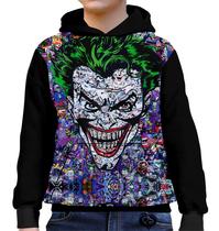 Moletom Coringa Infantil Joker UNISSEX Blusa canguru