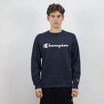 Moletom crewneck champion athletic script logo ink