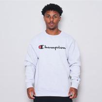 Moletom crewneck champion athletic script logo ink