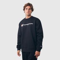Moletom crewneck champion athletic script logo ink
