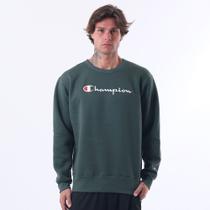 Moletom crewneck champion life superfleece script logo emb