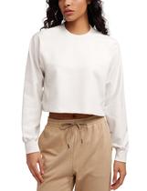 Moletom Cropped CRZ YOGA em Fleece Branco Leitoso M Moletom Cropped CRZ YOGA em Fleece Branco Leitoso M