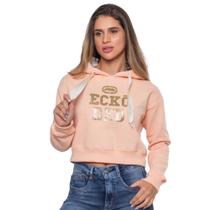 Moletom Cropped Ecko Feminino Only Pessego Mellow J730A