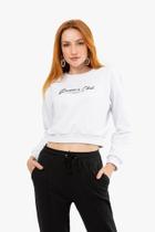 Moletom cropped feminino