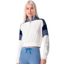 Moletom Cropped Fila Block Letter Feminino