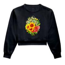 Moletom Cropped Flower - Camisa 3