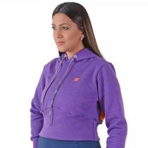 Moletom Cropped Zeiq Roxo