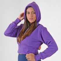 Moletom Cropped Zeiq Roxo